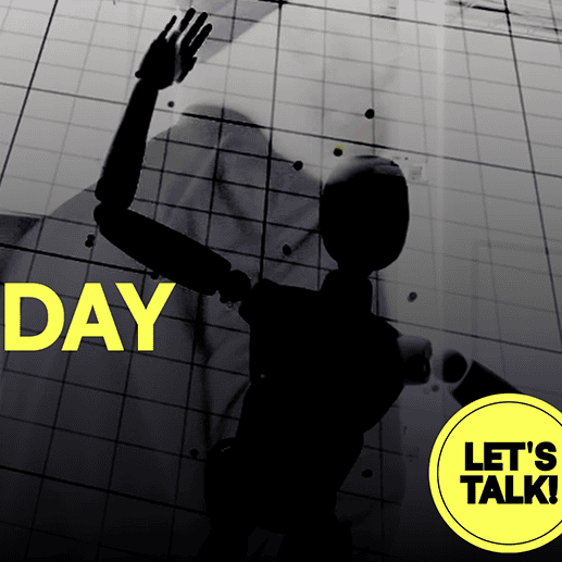 Illustration numérique abstraite représentant l'intelligence artificielle, avec une puce centrale d'intelligence artificielle et des flux de données colorés sur un fond gris.